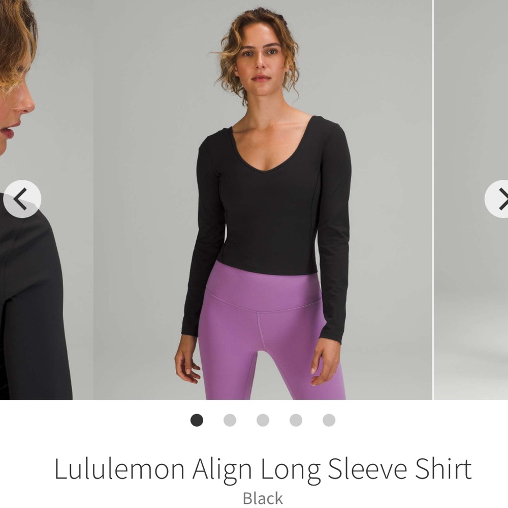 🚫SOLD🚫Lululemon Align Long Sleeve Shirt Black Size 6